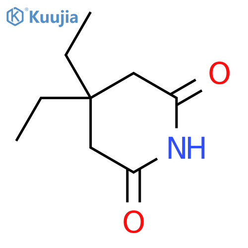 4,4-diethylpiperidine-2,6-dione structure