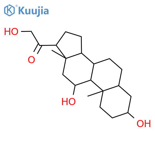 (3alpha,5beta,11beta)-3,11,21-Trihydroxypregnan-20-one structure