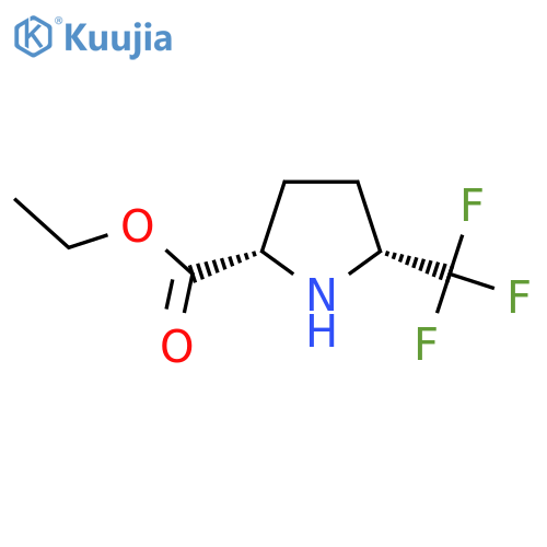 rac-ethyl (2R,5S)-5-(trifluoromethyl)pyrrolidine-2-carboxylate structure