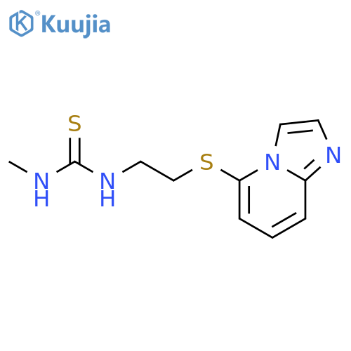Thiourea, N-[2-(imidazo[1,2-a]pyridin-5-ylthio)ethyl]-N'-methyl- structure