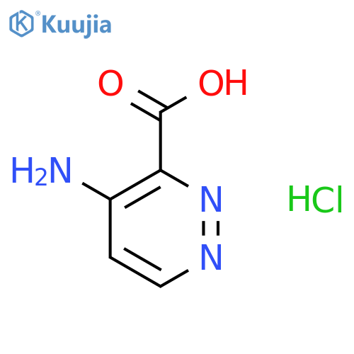 4-Amino-pyridazine-3-carboxylic acid hydrochloride structure