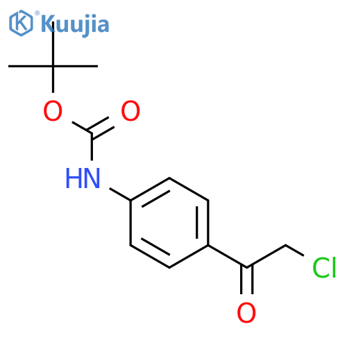 tert-Butyl (4-(2-chloroacetyl)phenyl)carbamate structure