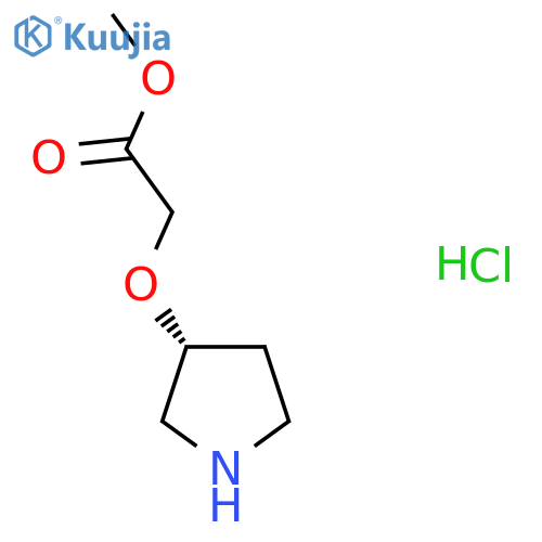 (R)-(Pyrrolidin-3-yloxy)-acetic acid methyl ester hydrochloride structure
