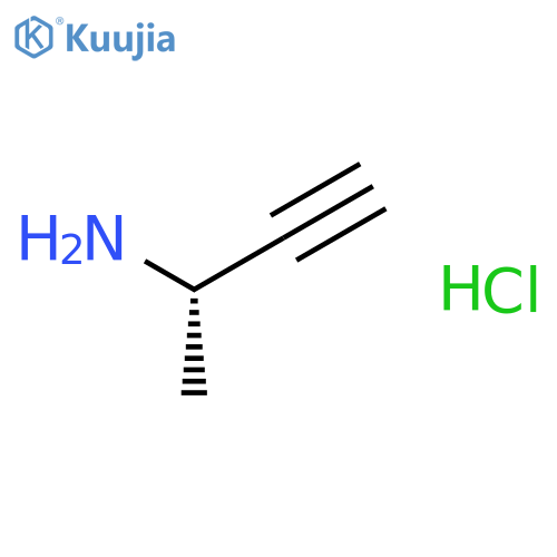 (S)-But-3-yn-2-amine hydrochloride structure
