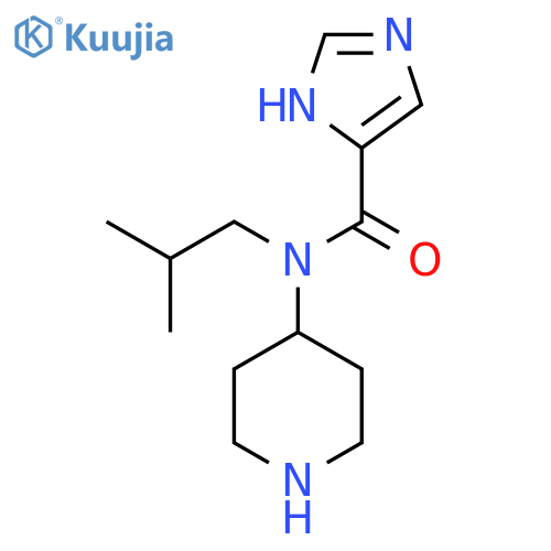 1H-Imidazole-4-carboxamide, N-(2-methylpropyl)-N-4-piperidinyl- structure