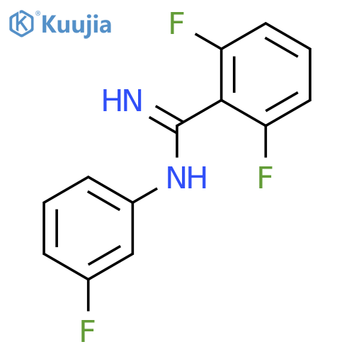 Benzenecarboximidamide, 2,6-difluoro-N-(3-fluorophenyl)- structure