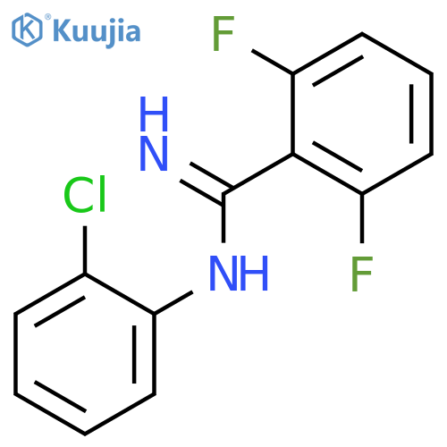 Benzenecarboximidamide, N-(2-chlorophenyl)-2,6-difluoro- structure