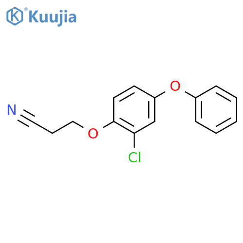 Propanenitrile, 3-(2-chloro-4-phenoxyphenoxy)- structure