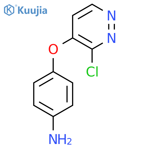 4-((3-Chloropyridazin-4-yl)oxy)aniline structure