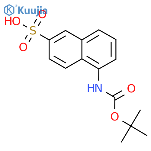 5-{(tert-butoxy)carbonylamino}naphthalene-2-sulfonic acid structure