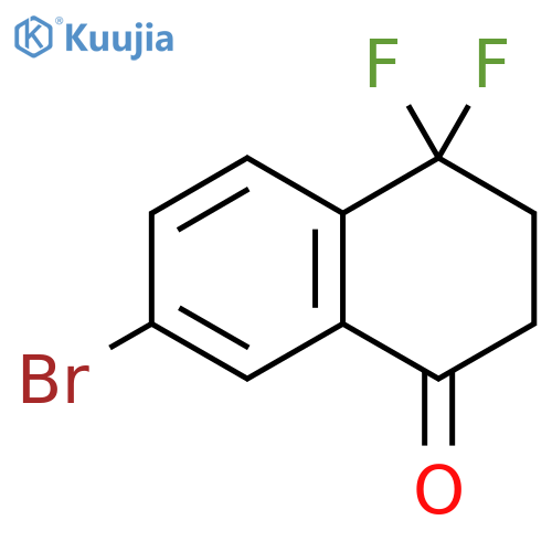7-Bromo-4,4-difluoro-3,4-dihydronaphthalen-1(2H)-one structure