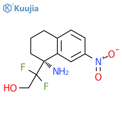 (R)-2-(1-Amino-7-nitro-1,2,3,4-tetrahydronaphthalen-1-YL)-2,2-difluoroethanol structure