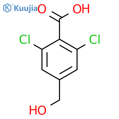 2,6-Dichloro-4-(hydroxymethyl)benzoic acid structure