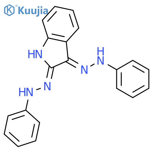 1H-Indole-2,3-dione, bis(phenylhydrazone) structure