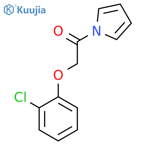1H-Pyrrole, 1-[(2-chlorophenoxy)acetyl]- structure