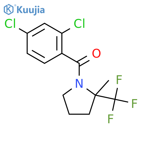 Pyrrolidine, 1-(2,4-dichlorobenzoyl)-2-methyl-2-(trifluoromethyl)- structure