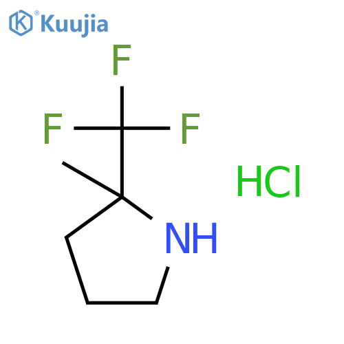 Pyrrolidine, 2-methyl-2-(trifluoromethyl)-, hydrochloride structure