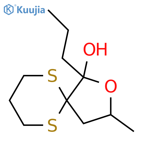 2-Oxa-6,10-dithiaspiro[4.5]decan-1-ol, 3-methyl-1-propyl- structure