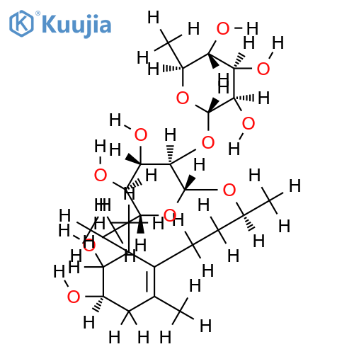 (3R,9S)-megastigman-5-ene-3,9-diol 9-O-alpha-L-rhamnopyranosyl-(1?2)-beta-D-glucopyranoside structure