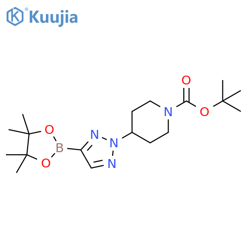 2-(1-Boc-piperidin-4-yl)-2H-1,2,3-triazole-4-boronic Acid Pinacol Ester structure