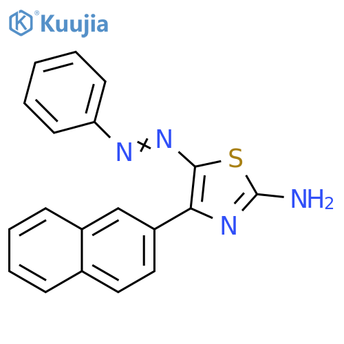 2-Thiazolamine, 4-(2-naphthalenyl)-5-(phenylazo)- structure
