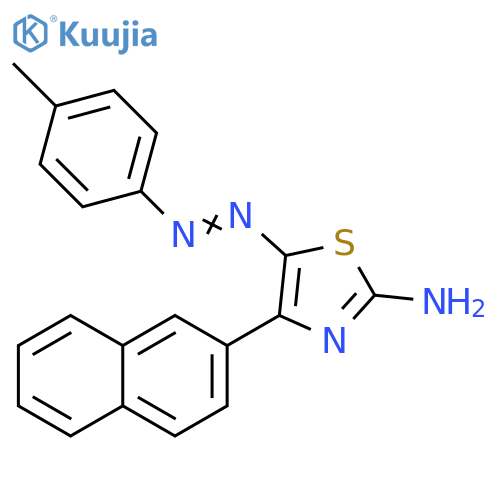2-Thiazolamine, 5-[(4-methylphenyl)azo]-4-(2-naphthalenyl)- structure