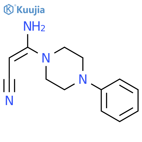 2-Propenenitrile, 3-amino-3-(4-phenyl-1-piperazinyl)-, (Z)- structure