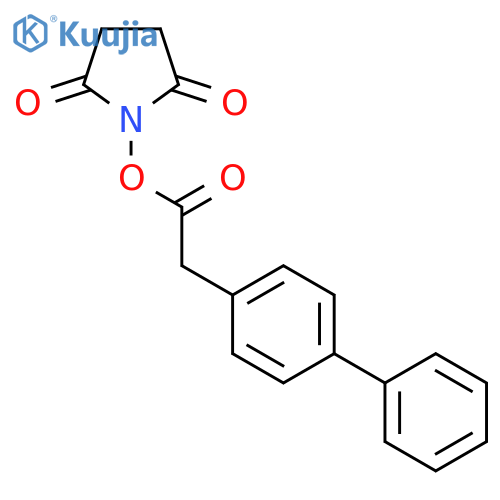 2,5-Pyrrolidinedione, 1-[([1,1'-biphenyl]-4-ylacetyl)oxy]- structure