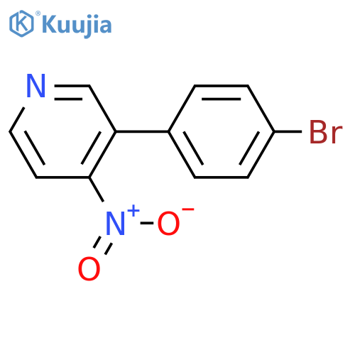 Pyridine, 3-(4-bromophenyl)-4-nitro- structure