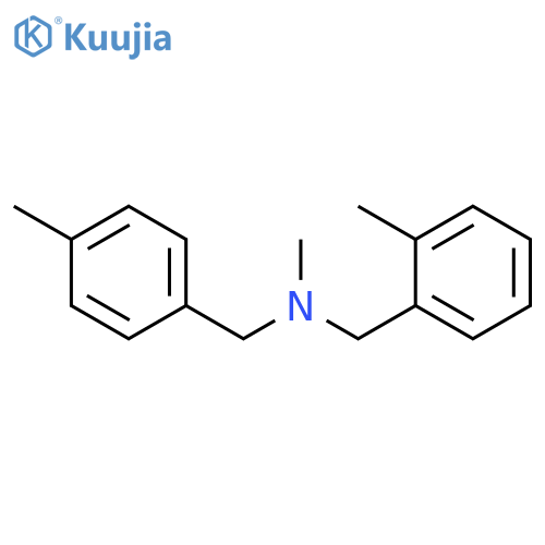 Benzenemethanamine, N,2-dimethyl-N-[(4-methylphenyl)methyl]- structure