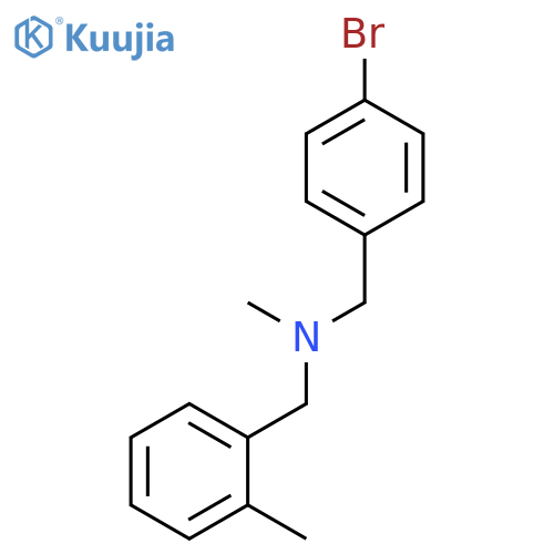 Benzenemethanamine, N-[(4-bromophenyl)methyl]-N,2-dimethyl- structure