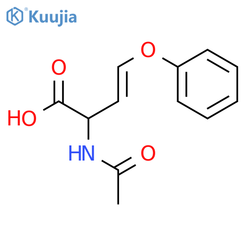 3-Butenoic acid, 2-(acetylamino)-4-phenoxy-, (E)-(±)- structure