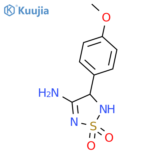 4-amino-3-(4-methoxyphenyl)-2,3-dihydro-1,2,5-thiadiazole-1,1-dione structure
