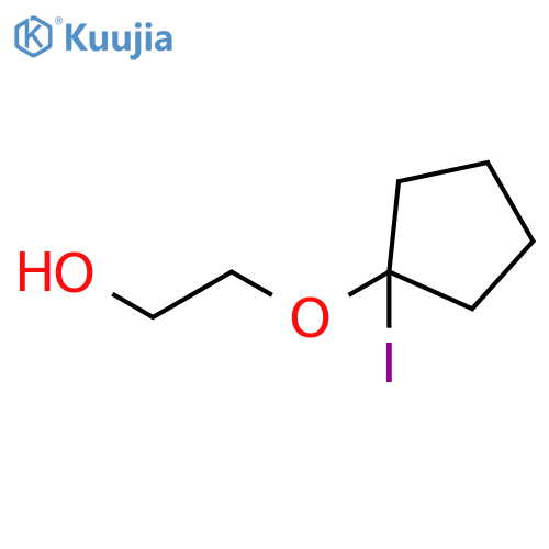 Ethanol, 2-[(1-iodocyclopentyl)oxy]- structure