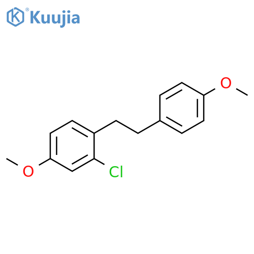 Benzene, 2-chloro-4-methoxy-1-[2-(4-methoxyphenyl)ethyl]- structure
