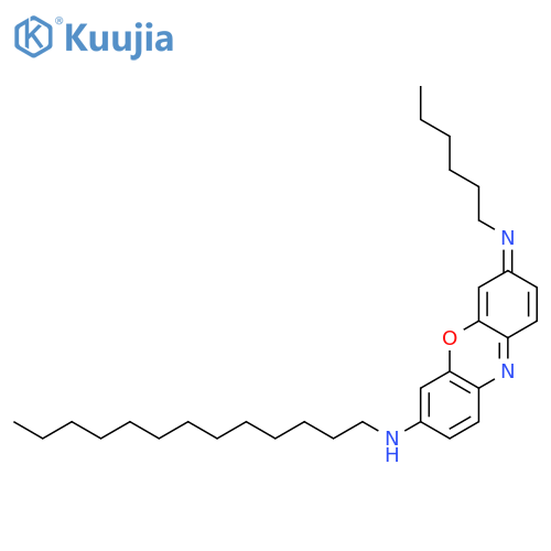 3H-Phenoxazin-7-amine, 3-(hexylimino)-N-tridecyl- structure