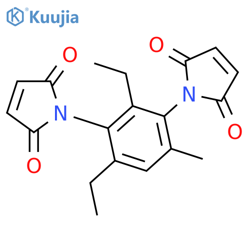 1H-PYRROLE-2,5-DIONE, 1,1'-(2,4-DIETHYL-6-METHYL-1,3-PHENYLENE)BIS- structure