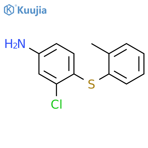 Benzenamine, 3-chloro-4-[(methylphenyl)thio]- structure