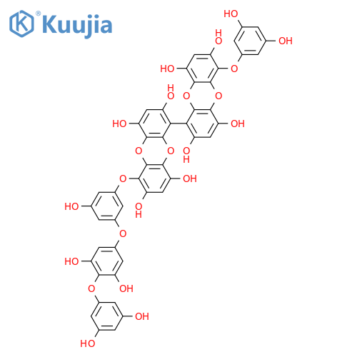 6,6'-Bieckol; 3''-O-[4-(3,5-Dihydroxyphenoxy)-3,5-dihydroxyphenyl] structure