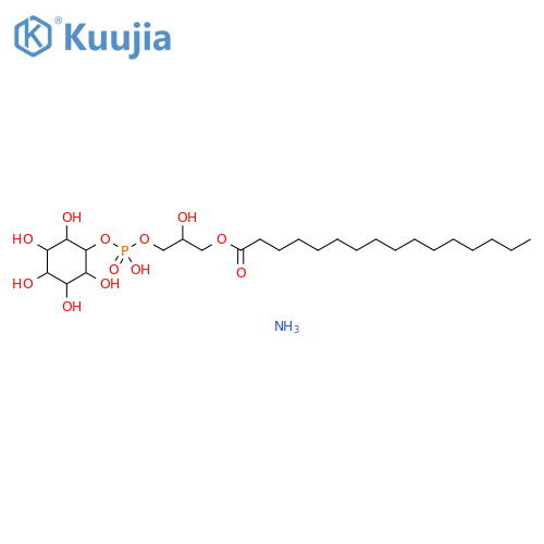 1-Palmitoyl-2-hydroxy-sn-glycero-3-phosphoinositol Ammonium Salt structure