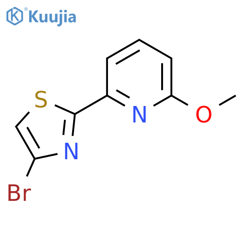4-Bromo-2-(6-methoxypyridin-2-yl)thiazole structure