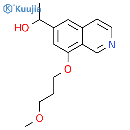 1-(8-(3-Methoxypropoxy)isoquinolin-6-yl)ethanol structure