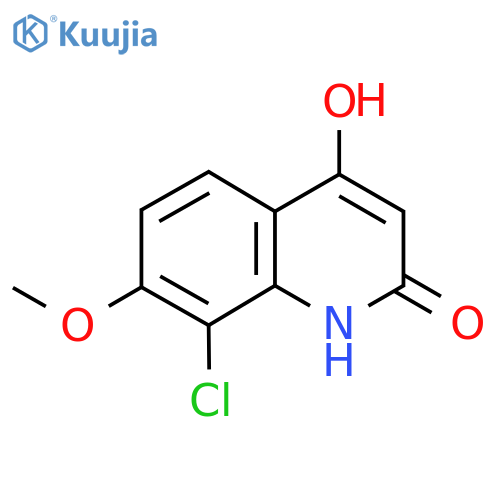 8-Chloro-7-methoxyquinoline-2,4-diol structure