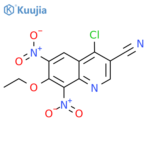 4-Chloro-7-ethoxy-6,8-dinitroquinoline-3-carbonitrile structure