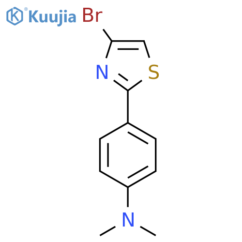 4-(4-Bromothiazol-2-yl)-N,N-dimethylaniline structure