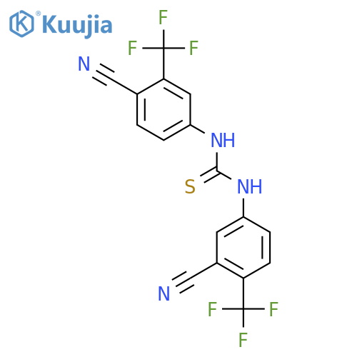 1-(4-Cyano-3-(trifluoromethyl)phenyl)-3-(3-cyano-4-(trifluoromethyl)phenyl)thiourea structure