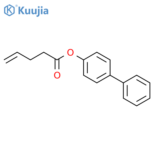 Biphenyl-4-yl pent-4-enoate structure