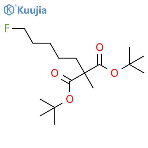 Di-tert-butyl 2-(5-fluoropentyl)-2-methylmalonate structure