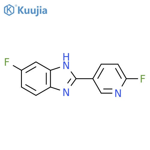 6-Fluoro-2-(6-fluoropyridin-3-yl)-1H-benzimidazole structure