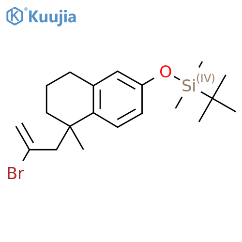 ((5-(2-Bromoallyl)-5-methyl-5,6,7,8-tetrahydronaphthalen-2-yl)oxy)(tert-butyl)dimethylsilane structure